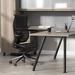 Via Seating Mesh Task Chair Upholstered/Mesh in Black | 47 H x 27.1 W x 17.8 D in | Wayfair 810061172550