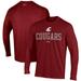 Men's Under Armour Crimson Washington State Cougars Performance Long Sleeve T-Shirt