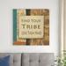 Trinx Tribe I by Alonzo Saunders - Wrapped Canvas Textual Art Canvas in White | 36 H x 36 W x 1.25 D in | Wayfair BB66FD3C90C64C3A946D562425F2086B