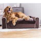 Tucker Murphy Pet™ Kaskaskia Furry Dog Sofa Metal in Brown | 13 H x 40 W x 23 D in | Wayfair 4B8436CEF8474A3FA053A1B8CB9041B9