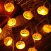 The Holiday Aisle® 20-lights LED Halloween String Light, Pumpkin Light for Festival Decoration in Orange/White | 1.34 H x 1.65 W x 1.65 D in | Wayfair