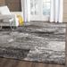 Black/Gray 120 x 0.43 in Indoor Area Rug - 17 Stories Gicelle Abstract Silver/Black Area Rug Polypropylene | 120 W x 0.43 D in | Wayfair