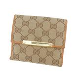 Gucci Bags | Gucci Wallet Purse Folding Wallet Gg Beige Brown Woman Authentic Used Y4135 | Color: Tan | Size: About 12 Cm Height: 11 Cm Depth: 1.5 Cm
