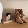 Free People Shoes | Free People Genuine Leather Ankle Boots | Color: Tan | Size: 38