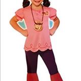 Disney Costumes | Disney Izzy Child ( Jake Never Land Pirates ) Toddler Size 3 -4 | Color: Blue/Pink | Size: Toddler Size 3 - 4