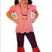 Disney Costumes | Disney Izzy Child ( Jake Never Land Pirates ) Toddler Size 3 -4 | Color: Blue/Pink | Size: Toddler Size 3 - 4