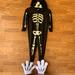 Disney Costumes | Disney’s Halloween Jumpsuit Black Glow In The Dark/ Mickey Mouse Hands Kids 3 | Color: Black | Size: 3t