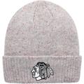 Women's adidas Gray Chicago Blackhawks Logo Cuffed Knit Hat