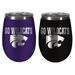 Kansas State Wildcats Team Colors Wine Tumbler Two-Piece Set