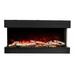 "30"" unit – 10 5/8"" in depth 3 sided glass fireplace - Amantii 30-TRV-slim"