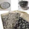 Papier de transfert d'art de poterie glaçure sous glaçure papier de fleur noire papier de