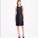 J. Crew Dresses | J. Crew Black Silver Dot Jacquard Dress | Color: Black/Silver | Size: 4