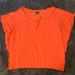 American Eagle Outfitters Tops | American Eagle Womens Short Sleeve Top Flowy Sleeves Coral Size Medium | Color: Pink | Size: M