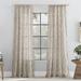 Scott Living Tulin Watercolor Print Sheer Rod Pocket Curtain Panel Polyester in Brown | 96 H x 50 W in | Wayfair WF-2FVFES0