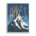 Stupell Industries Après Mountain Ski Sport Winter Landmark Blue Grey Wall Plaque Art By Daphne Polselli in Brown | 30 H x 24 W x 1.5 D in | Wayfair