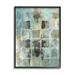 Stupell Industries Grey Distressed Checkerboard Grid Abstract Block Shapes Oversized Stretched Canvas Wall Art By Joyce Combs in Brown | Wayfair
