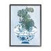 Stupell Industries Monstera Palm Plant Ornate Blue Bird Vase Scene By Melissa Wang Wood in Brown | 14 H x 11 W x 1.5 D in | Wayfair ai-899_fr_11x14