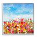 Stupell Industries Bold Summer Blooming Flower Field Under Cloudy Sky By Jill Martin Wood in Brown | 24 H x 24 W x 1.5 D in | Wayfair
