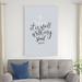 Trinx It Is Well w/ My Soul Crop by Becky Thorns - Wrapped Canvas Textual Art Metal in Black/Gray | 48 H x 32 W x 1.25 D in | Wayfair