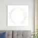 Red Barrel Studio® Wreath in Gold I by Annie Warren - Wrapped Canvas Painting Canvas in White | 36 H x 36 W x 1.25 D in | Wayfair