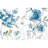 Andover Mills™ Baby & Kids Blues Of Summer V by Danhui Nai - Wrapped Canvas Painting Canvas in Blue/White/Yellow | 8 H x 12 W x 1.25 D in | Wayfair