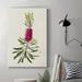 Gracie Oaks Pretty Pink Botanicals VII - Wrapped Canvas Painting Canvas, Solid Wood in Black/Blue/Green | 12 H x 8 W x 1 D in | Wayfair