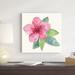 Red Barrel Studio® Tropical Fun Flowers III by Harriet Sussman - Wrapped Canvas Painting Canvas in Green/Pink | 20 H x 20 W x 1.25 D in | Wayfair