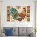 Rosalind Wheeler Rooster Rainbow IIIA by Daphne Brissonnet - Wrapped Canvas Graphic Art Metal in Brown | 32 H x 48 W x 1.25 D in | Wayfair