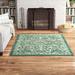 Blue/Green 60 x 0.44 in Area Rug - Charlton Home® Dreyfuss Light Spa/Turquoise/Ivory Rug Polyester | 60 W x 0.44 D in | Wayfair CHRL7655 43195751