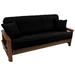 Highland Dunes Box Cushion Futon Slipcover Microfiber/Microsuede in Black | 75 H x 52 W x 54 D in | Wayfair C29D34683AD14642A110C15010FC919B