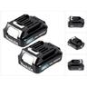 Makita - Akku Power Set Li 12V mit 2x BL1021B Akku 2,0Ah ( 2x 197396-9 ) - Nachfolger von BL1020B