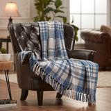 Chanasya Farmhouse Knit Throw Blanket With Tassels