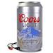 Coors Light 8 Can Portable Mini Fridge, 12V DC 110V AC Personal Travel Cooler, 5.4L (5.7 qt), Silver - 5.7qt