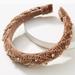 Anthropologie Accessories | Anthropologie Braided, Embellished Velvet Headband In Cocoa | Color: Brown | Size: Os