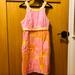 Lilly Pulitzer Dresses | Lilly Pulitzer Jubilee Elephants Orange Pink Euc Lilly Lace 4 | Color: Orange/Pink/White | Size: 4