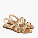 J. Crew Shoes | J. Crew Gold Sandals Size 8 | Color: Gold | Size: 8