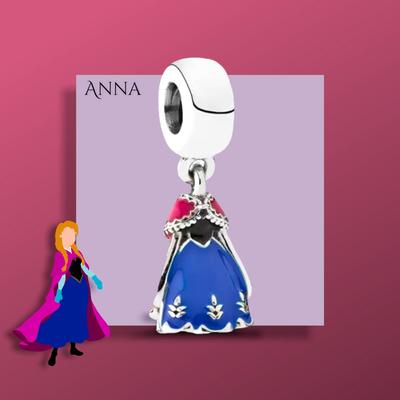 Disney Jewelry | New Disney's Frozen Anna Pandora Type Charm | Color: Silver | Size: Os