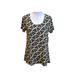 Lularoe Tops | Lularoe Classic T Size M Triangles | Color: Black/Cream | Size: M