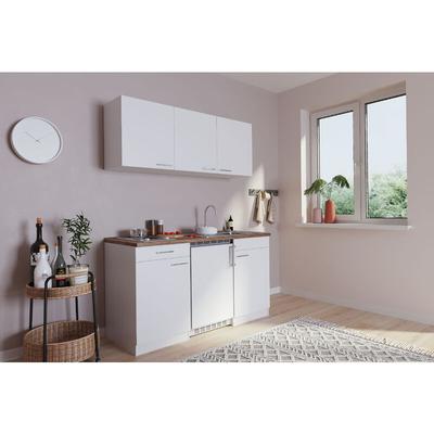 Küche Miniküche Singleküche Küchenzeile Pantry Weiß Luis 150 cm Respekta Image