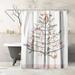 East Urban Home 71" x 74" Shower Curtain, Ginger Bread Tree I by PI Creative Art Polyester in Gray | 71 H x 74 W in | Wayfair