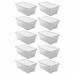 Life Story 6L Shoe & Closet Storage Box Stacking Containers, Clear (160 Pack) Plastic | 4.9 H x 8 W x 13.7 D in | Wayfair 16 x SHB-10