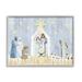 Stupell Industries Nativity Barn Stable Christmas Holiday Rustic Scene Wall Plaque Art By Andi Metz Canvas in Blue | 24 H x 30 W x 1.5 D in | Wayfair