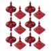 The Holiday Aisle® 2 Piece Solid Ball Ornament Set Plastic in Red | 4.5 H x 4 W x 4 D in | Wayfair 817649FBA2A64191847A56934934A628
