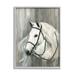 Stupell Industries Horse Riding Bridle Contemporary Equestrian Portrait by Sally Swatland - Painting on Canvas in White | Wayfair af-520_gff_24x30