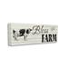 Stupell Industries Bless This Farm Sentiment Traditional Dairy Cow Oversized Stretched Canvas Wall Art By Carol Robinson Canvas in White | Wayfair