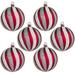 The Holiday Aisle® 6 Piece Solid Ball Ornament Set Plastic in Red/Gray | 2.75 D in | Wayfair 04EC1EE1D3FD4E23B853B935C9489D5A