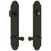 Grandeur Arc Solid Brass Tall Plate Single Cylinder Keyed Entry Set