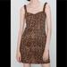 Zara Dresses | Final Price. Zara Animal Print Dress | Color: Black | Size: Xs