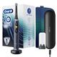 Oral-B iO9 elektrische Zahnbürste mit wiederaufladbarem Griff, magnetische Braun-Technologie, 1 Ersatzteil, Farbdisplay, Ladegerät, Magnethülle und Reiseetui - Schwarz