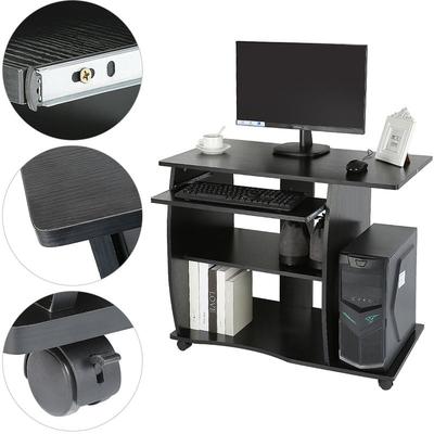Noir)Bureau informatique table de bureau Table informatique,meuble pour ordinateur,90 x 50 x 75 cm